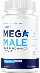 Mega Male Men Daily Wellness Energy Support Supplement Capsules 1 Pack 60Ct