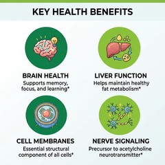 Choline Supplements 500mg Per Serving– Vegan And Non-Gmo – 30/60/120 Capsules
