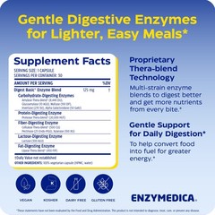 Enzymedica Digest Basic – Digestive Enzyme 30 Count (Pack of 1), No Color