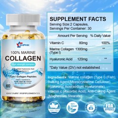 Marine C 1200 mg Colageno Marino Cholesterol Pure Marine Collagen Hidrolizado
