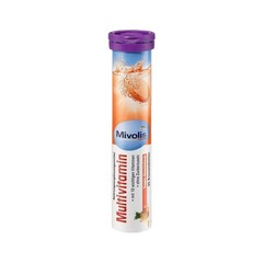 5 Tubes Mivolis Multivitamin Dietary Supplements 20 Effervescent Tablets