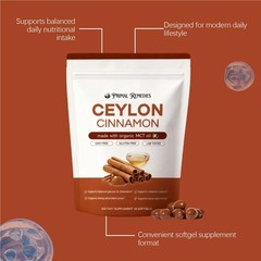 (2 package) Ceylon Cinnamon Ceylon Softgels, Cinnamon Soft Gels 7200Mg Equivalen