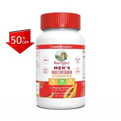 MaryRuth’s Men’s Multivitamin Sugar Free Vegan Gummies – 60ct