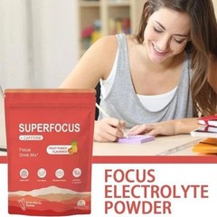 SuperFocus Fruit Punch Drink Mix 20 Packets – Mental Alertness Support – Caffein