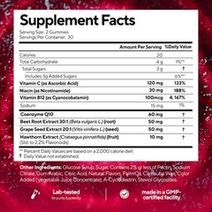 Beet Root Gummies – Beetroot Gummies with CoQ10, Grape Seed, Vitamin C, B12 &…