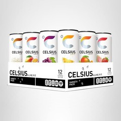 12-Pack Assorted Flavors – Essential Energy Drinks, 200mg Caffeine, Low Calorie