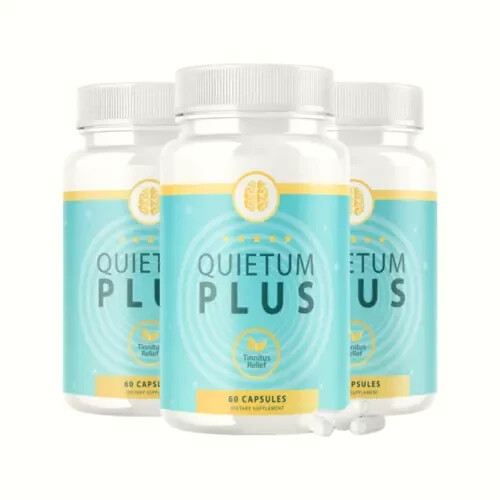 3-Pack Quietum Plus Tinnitus Relief Supplement Reduce Ear Ringing – 180 Capsules