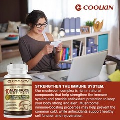 10 Mushroom Complex – Cordyceps Sinensis, Lions Mane – Nootropic Brain Enhancer