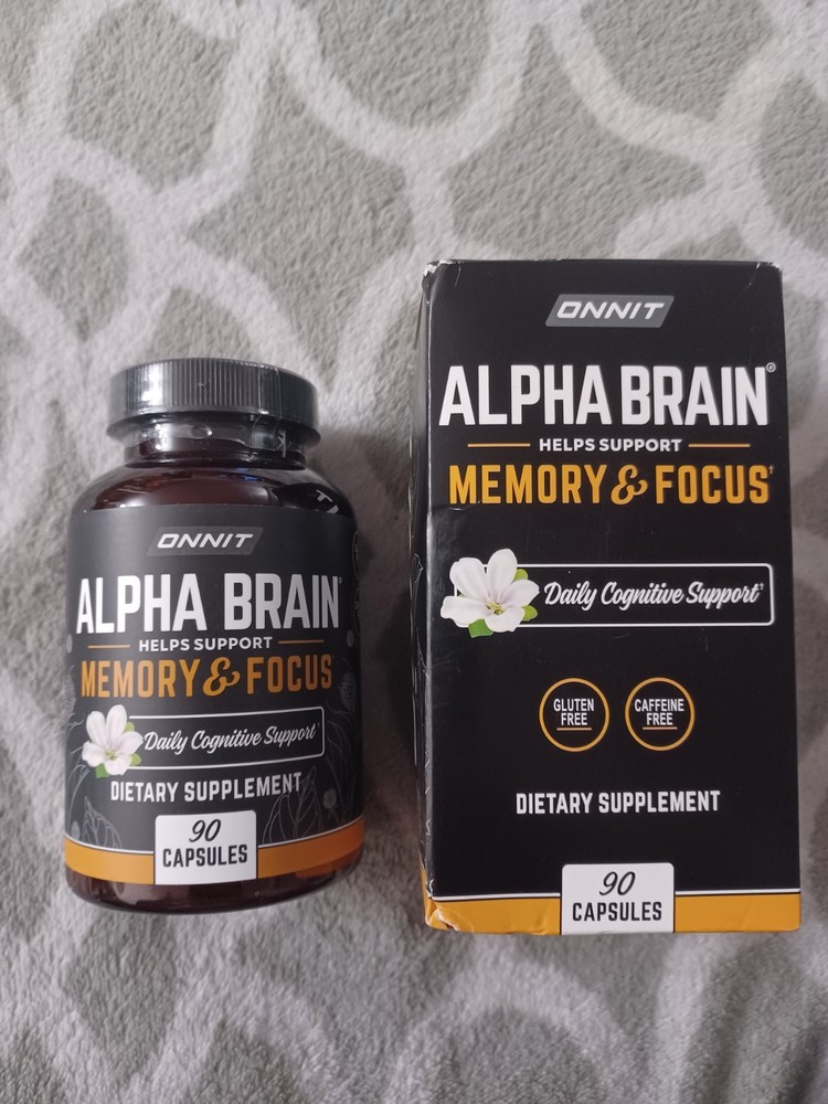 Alpha Brain Memory Focus Daily Cognitive Support 90 Caps Exp. 11/2027