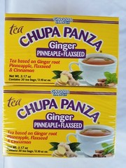 2 pack Tea Chupapanza Ginger, Pineapple and Flaxseed 30 tea bags Exp. 12/2027