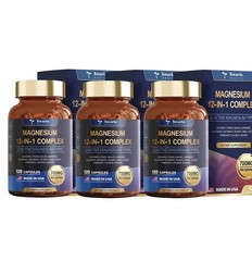 3x Magnesium 12 in 1Complex 700mg*Glycinate Citrate Malate Taurate Daily Support