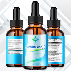 (2 Pack) BreathEaseX Drops Advanced Lungs Support Breath EaseX 60 Servings
