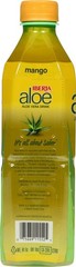 Hydrating Aloe Vera Beverage with Mango Flavor – 16.9 oz Bottle (Pack of 8)