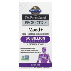 Dr. Formulated Probiotics, Mood+, 50 Billion, 60 Vegetarian Capsules 07/26+