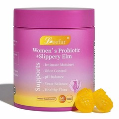 Leefar Women’s Probiotic Gummies, 60ct | pH Balance & Moisture Support