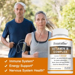 Vitamin B Complex With 5-MTHF Capsules – Supports Brain, Nerve & Heart Health