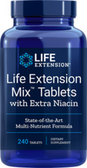 SUPER SALE! Life Extension Mix Tablets with Extra Niacin 240 tabs SAVE $8