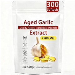 Aged Garlic Extract – 300 Count Odorless Garlic Supplement for Heart & Immune…