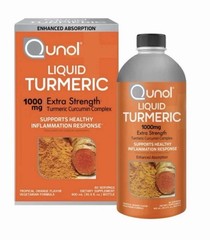 Qunol Liquid 1000 mg Turmeric 60 Servings 30.4 oz Exp 2027 Jumbo Size Bottle
