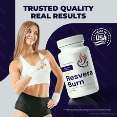 ResveraBurn Capsules, Resvera Burn Advanced Weight Loss, Fat Burner Formula 60ct