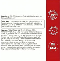 – URO Boric Acid Vaginal Support Acid & Aloe For Vaginal Odor, 12 Ct