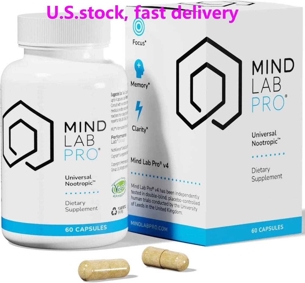 Mind Lab Pro v4 Nootropic – Focus, Memory & Energy – 60 Caps – Plant-Based, Made