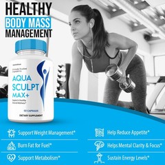 Aqua Sculpt Max+ Capsules, Max Strength, AquaSculpt Max Supplement (10 Pack)