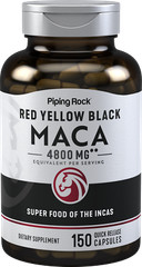 Maca Root Capsules | 4800mg | 150 Count | For Men | Non-GMO | by Piping Rock