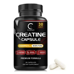 3500MG Creatine Monohydrate Capsules – Bodybuilding Muscle Growth – 90 Capsules
