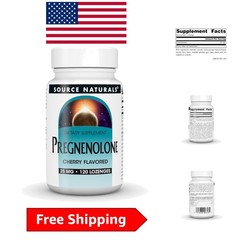 Stress-Relieving Pregnenolone Cherry Lozenges – 120 Count, 25mg Each for Adults