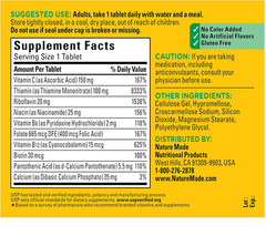 Nature Made Super B Complex with Vitamin C and Folic Acid 140 Tablets, 140 Day