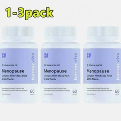 Bettervits 1-3PacK Menopause With & Root Complex 60 Capsules Maca Milk Thistle,