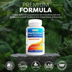 240 Count Non-GMO Electrolyte Capsules – Gluten-Free Energy Management Formula