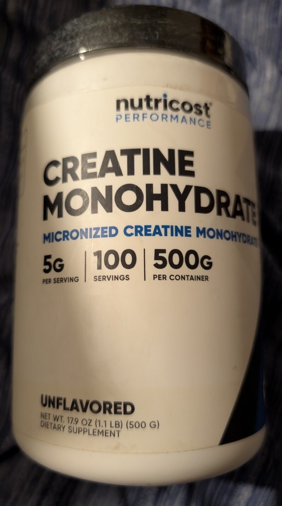 Nutricost Creatine Monohydrate Micronized Powder 500G Exp 01/27