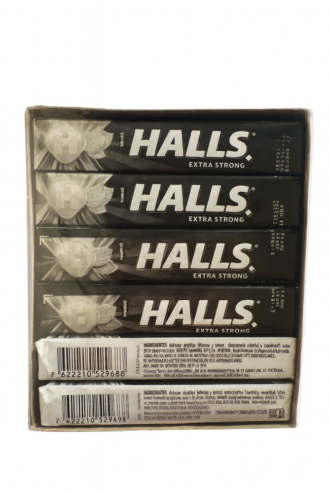 HALLS BLACK Extra Strong Menthol Halls Negras Mexicanas 12 Pc (2 PACK)
