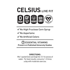 CELSIUS On The Go Energy Drink Mix, Arctic Vibe (14 Stick Pack)…