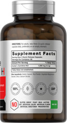Acetyl L-Carnitine 1500mg | 200 Capsules | ALCAR | by Horbaach