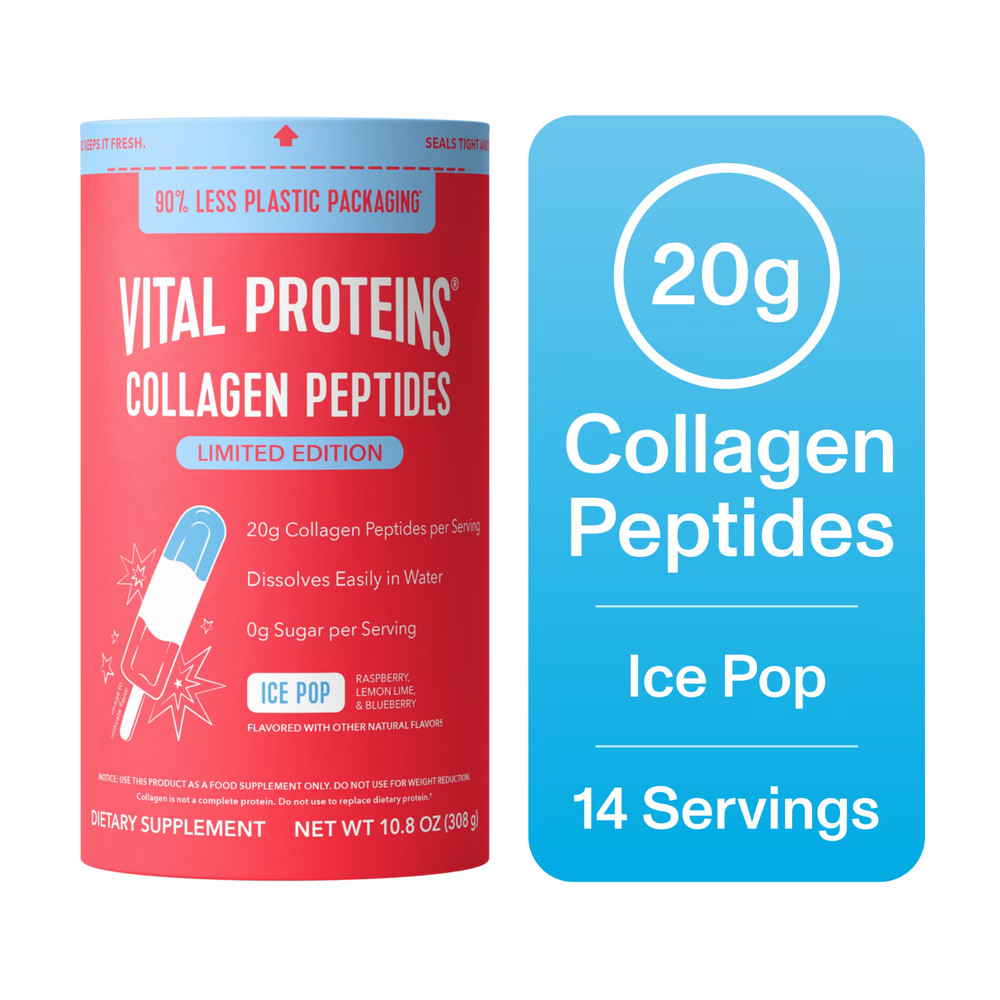 Vital Proteins Limited Edition ICE POP Collagen Peptides Powder 10.8 oz (3/2028)