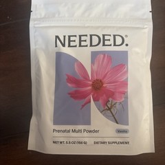 Needed Prenatal Multi Powder Vanilla 5.5oz New 3/2028