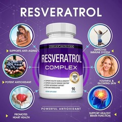 Resveratrol Nutrition 1800 mg Antioxidant Complex – Highly strong Natural Pills
