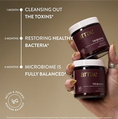 (2 Pack)Arrae Tribiotic Daily Gut, Skin & Vaginal Support Supplements