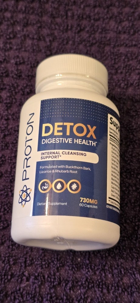 PROTON Detox Digestive Health 730mg 60 Capsules Exp 02/2026