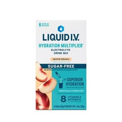 Liquid I.V.® White Peach Hydration Multiplier® Sugar-Free Electrolyte Powder Dri