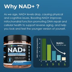 2010 MG NAD+ Supplement- Nicotinamide Riboside, 90 Count (Pack of 1)