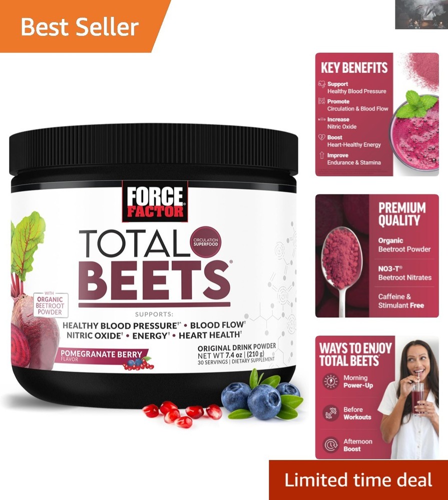 Pomegranate Berry Flavored Total Beets – 30 Servings of Nitric Oxide Boost