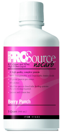 ProSource NoCarb Protein Supplement, Berry Punch, 32 oz. Bottle, BRAND