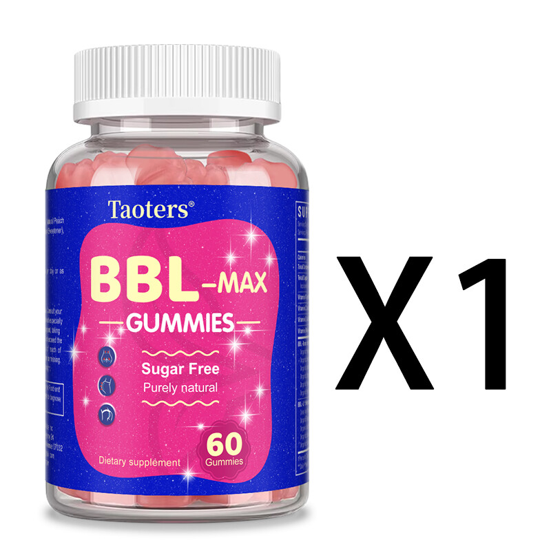 BBL – MAX 60 Gummies – Lifts and firms the buttocks for a curvaceous figure