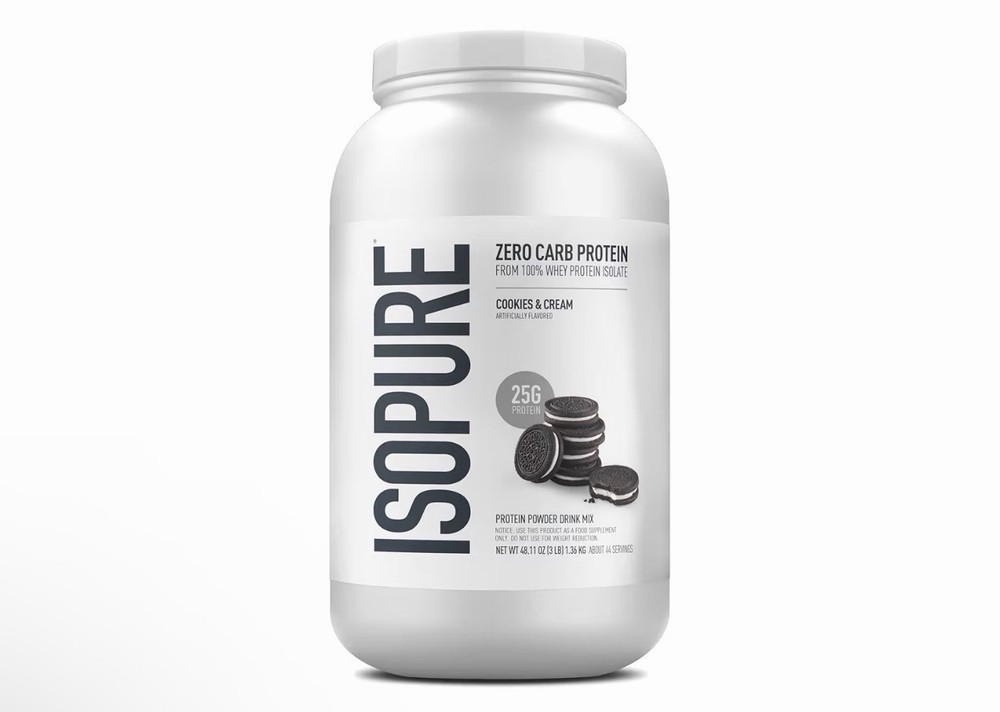 Isopure Zero Carb 100% Pure Whey Isolate Protein Powder 25g 3 Lb 44 Servings