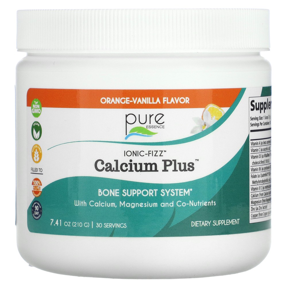 Ionic Fizz Calcium Plus, Orange-Vanilla, 7.41 oz (210 g)