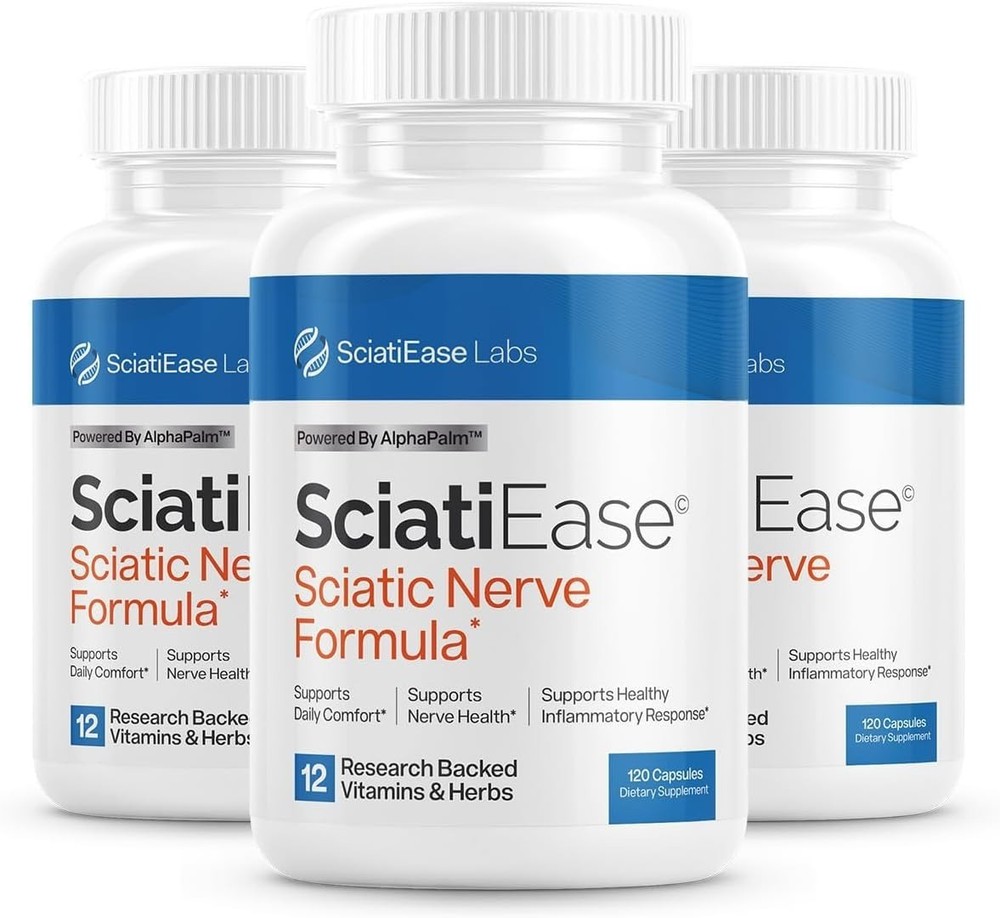 3 Pack SciatiEase Labs Sciati Ease Sciatic Nerve Formula 120 Cap NEW ! Exp 2027+